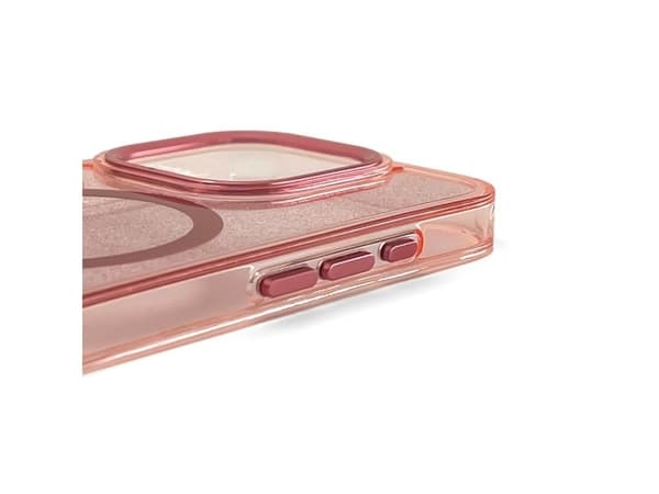 Glitter Case MagSafe-kompatibelt iPhone 17 Pro Max-deksel - rosa