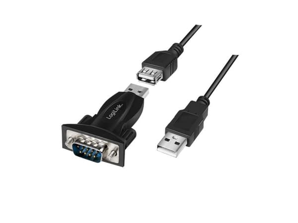 LogiLink USB 2.0 to Serial Adapter - Seriell adapter - USB 2.0 - RS-232