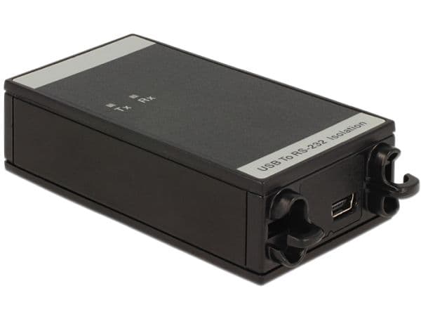 DeLOCK 62502, RS-232, Mini USB 2.0 B, Musta