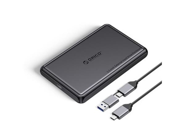 Orico DDL25-C3 2,5" HDD/SSD USB-C 5Gb/s Diskstasjon - Svart