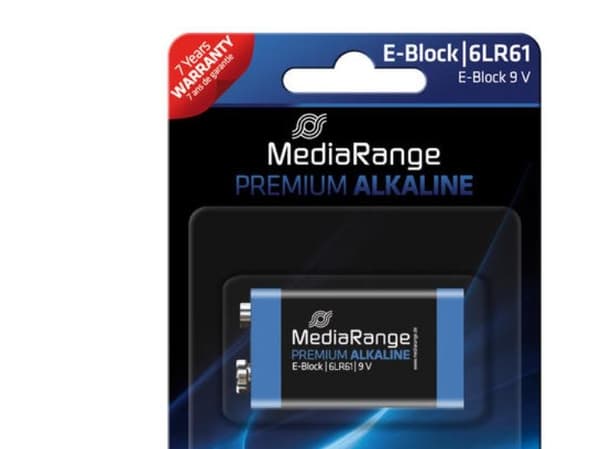 MediaRange Premium E-Block - Batteri 6LR61 - Alkalisk