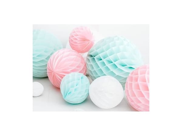 Lys mint papirvæv kugle, 30 cm