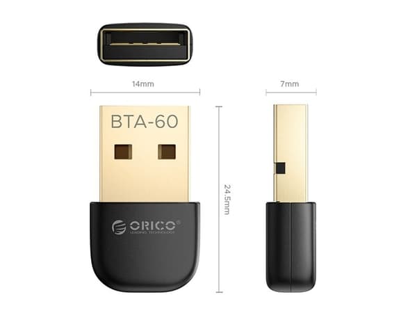 Orico BTA-60 Bluetooth 6.0-adapter - svart