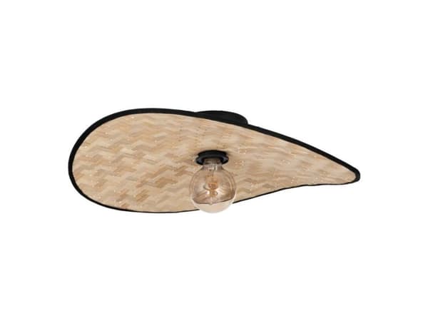 EGLO MARYWELL KATTO 500X345 E27 MUSTA/BAMBU MUSTA/BAMBU