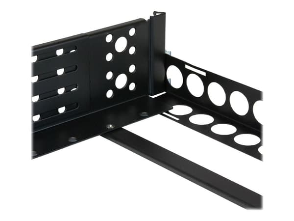 StarTech.com UNIRAILS2U, Kehikkokisko, Terästä, musta, 3,7 kg