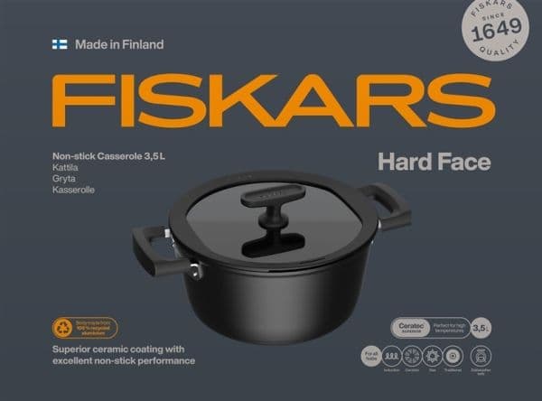 Pot 3.5L non-stick coating with lid Hard Face