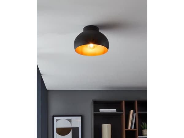 EGLO MOGANO 2 tak E27 Ø280 sort/kobber