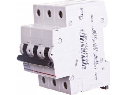 Legrand RX3, Dvärgbrytare, Typ B, IP20, 360 - 440 V