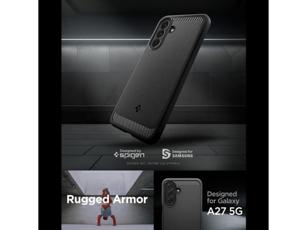 Spigen SPIGEN RUGGED ARMOR GALAXY A27 5G MATTE BLACK