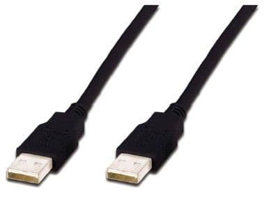 ASSMANN - USB-kabel - USB (hann) til USB (hann) - USB 2.0 - 1 m - formstøpt - svart