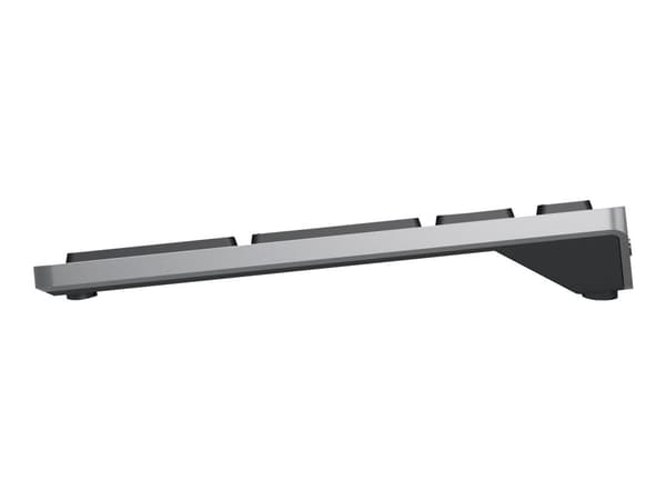 DELL KB700, Täysikokoinen (100 %), Langaton, Bluetooth, QWERTY, Harmaa