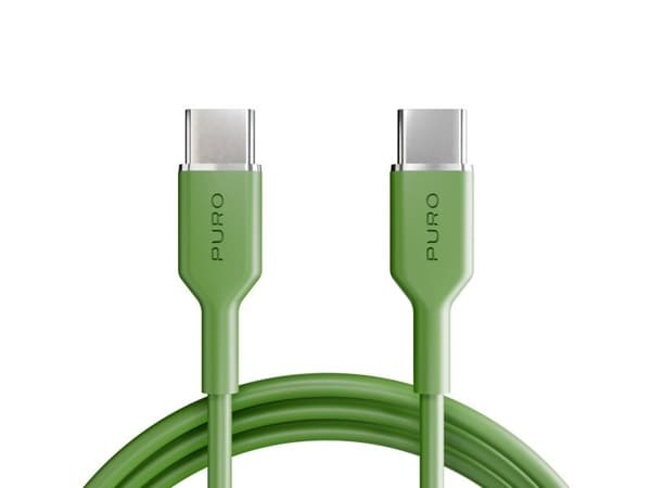 Puro ICON USB-C - USB-C-kaapeli 1.5m - žalias