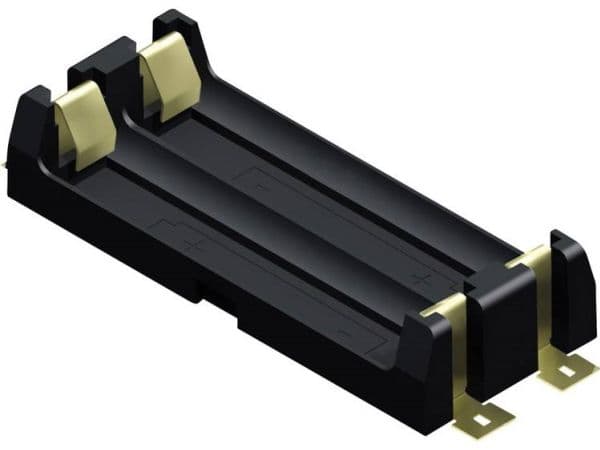 Keystone Electronics 1012 batteriholder 2xR6 (AA) overflatemontering SMD 69x30x15 mm