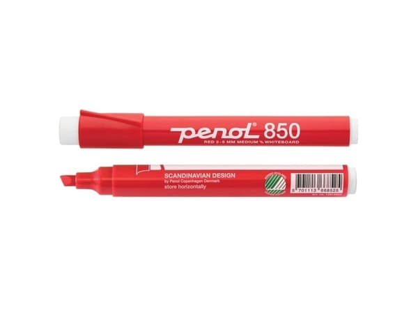 Whiteboardmarker Penol 850 rød 2-5mm (stk.)