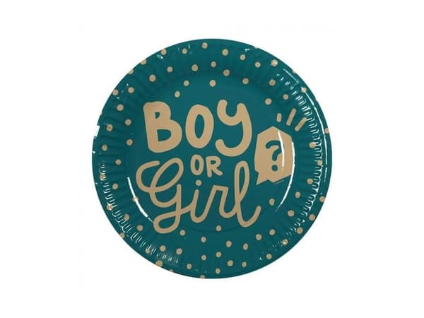 Boy or Girl paptallerken