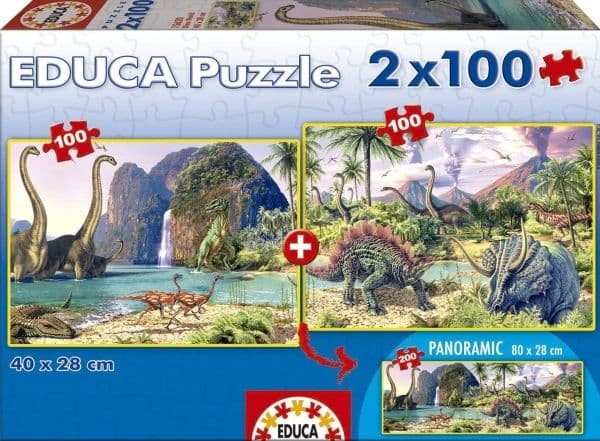 Educa 2x100 Dino World