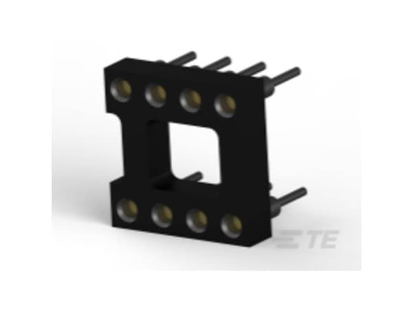TE Connectivity DIPLOMATE 800 2.54mm Pitch Vertical 8 Way, Through Hole Turned Pin Open Frame IC Dip Socket, 3A