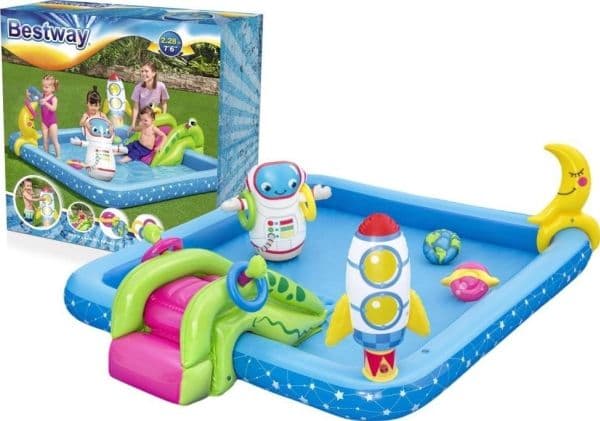 Bestway 53126, Innrammet basseng, Rektangulær, 2 år, Blå