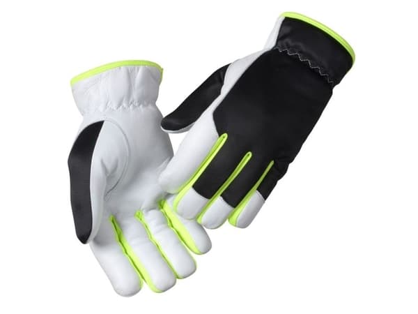 Getskinnshandske, THOR Driver, 8, vit, getskinn/polyester - (12 st)