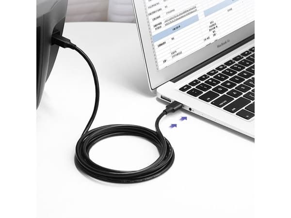 Ugreen US135, 1 m, USB A, USB B, USB 2.0, 0,48 Gbit/sek., Sort