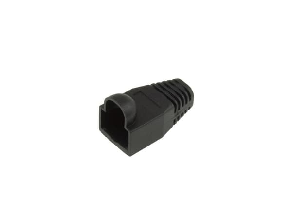 ACT RJ45 sort kabelsko/boot for 5,5 mm kabel (TT4509)