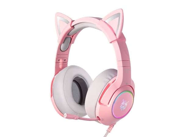 ONIKUMA K9 Pink RGB gamingheadset