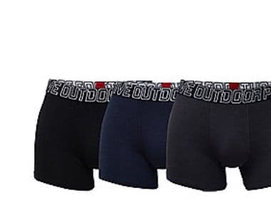 ProActive tights str. L - By JBS, sort, navy & grå, bambus, 3-pak