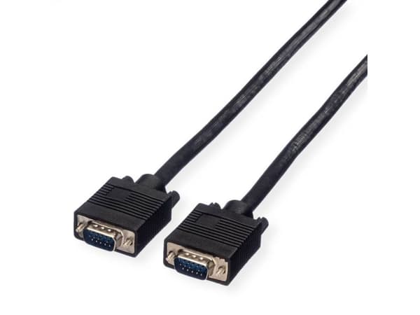 VALUE 11.99.5253-20, 3 m, VGA (D-Sub), VGA (D-Sub), Hankjønn, Hankjønn, Sort