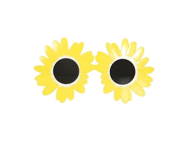Gule blomster briller