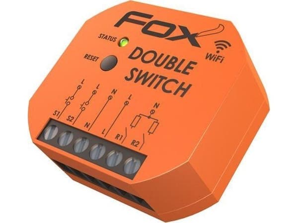 F&F dubbelrelä Double Switch Wi-R2S2-P