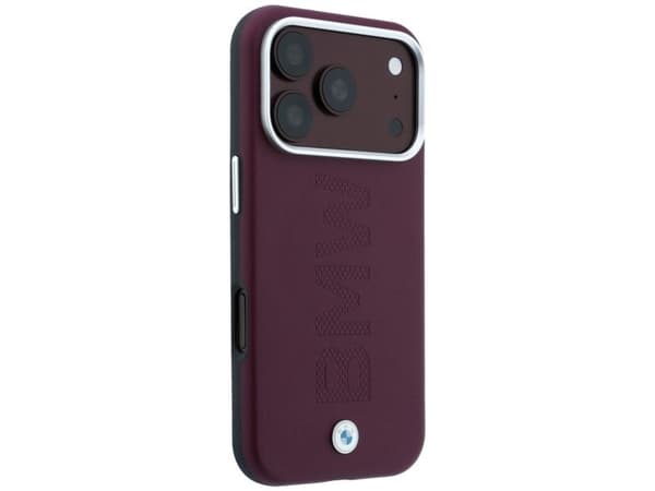 BMW Sign Centered Deboss MagSafe Case for iPhone 17 Pro / 18 Pro - Burgundy