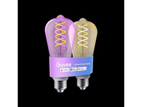 Govee E27 Smart Edison-pære 500 lm, 2-pak