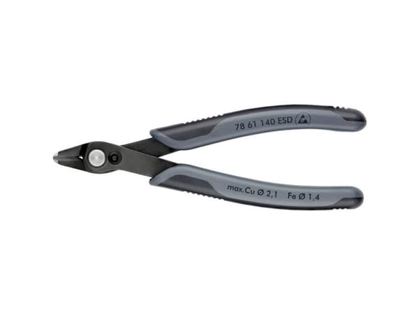 Knipex 78 61 140 ESD, Rustfritt stål, Sort