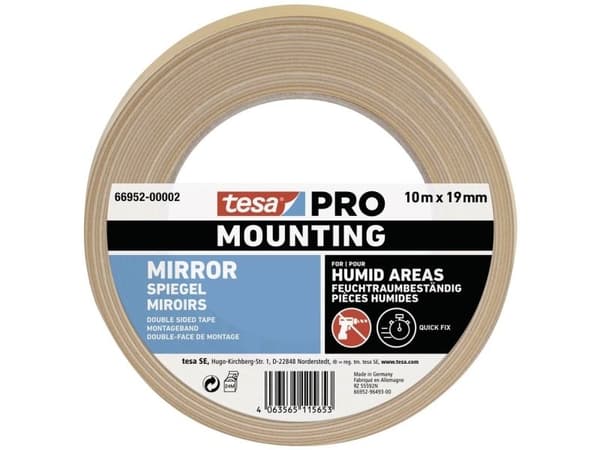Tesa PRO Mountingtape Mirror 66952 10mx19mm
