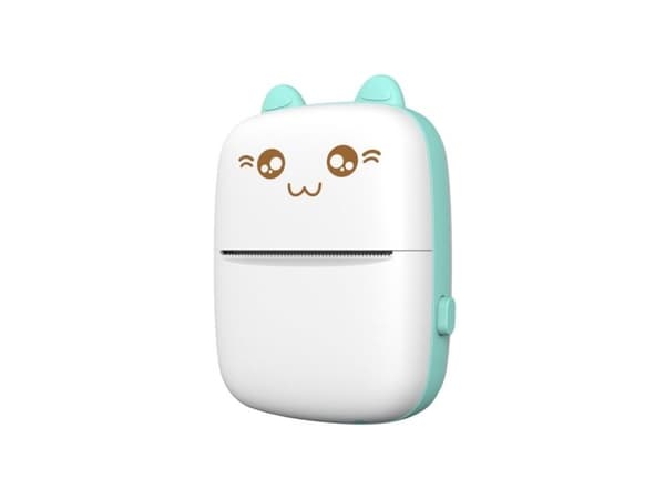 HURC9 termisk skriver Bluetooth mini katt med app – blå