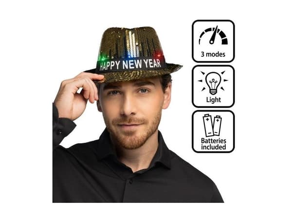 Happy New Year LED-hatt