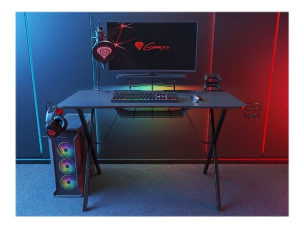 Genesis Holm 300 RGB - Bord - rectangular with contoured corners - svart