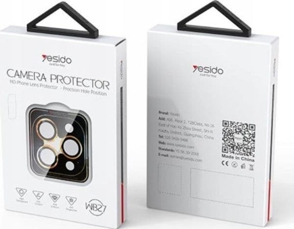 Yesido Lens Protector WB27 til iPhone 14 / 14 Plus, SILVER