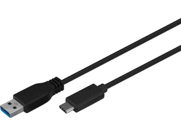 Goobay 67890, 1 m, USB A, USB C, 5 Gbit/sek., Sort