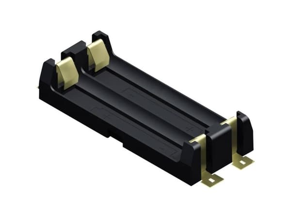 Keystone Electronics 1012 batteriholder 2xR6 (AA) overflatemontering SMD 69x30x15 mm