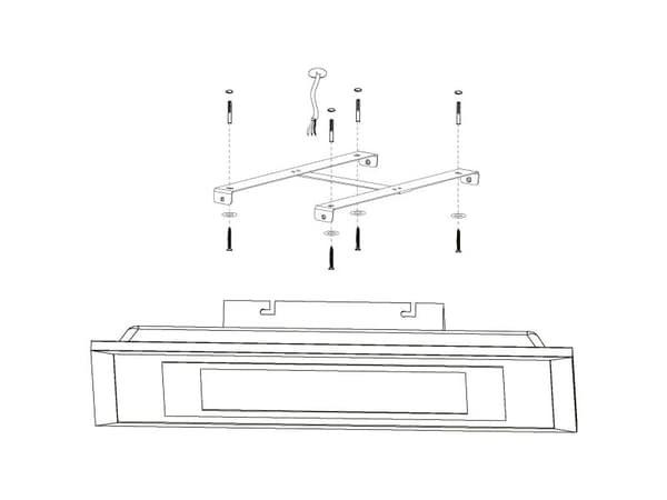 EGLO SAVATARILA LOFT 450X450 SORT/HVID