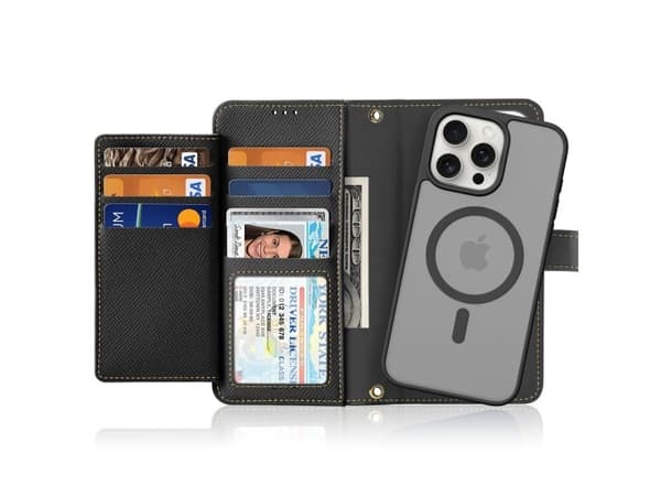 Dux Ducis Lawa Lærveske til iPhone 15 Pro - Sort