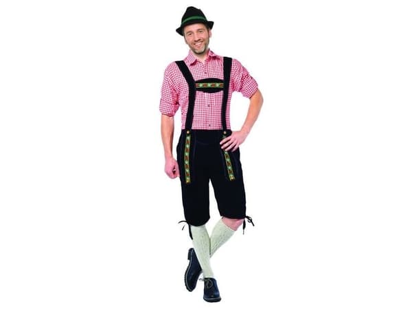 Sorte tyrolerbukser