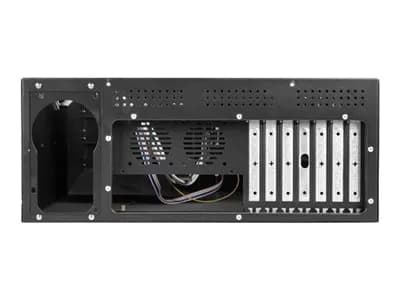 Lanberg - Rack-monterbar - 4U - ATX - ingen strømforsyning - sort - USB/Lyd