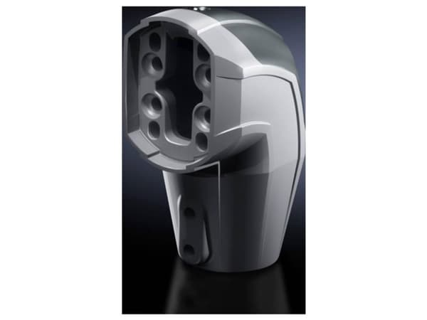 Rittal CP 6206.640, Støpt aluminium, Plast, Grå, Hvit