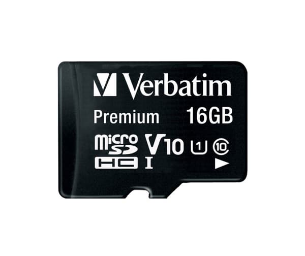 Verbatim - Flashminnekort (microSDHC til SD-adapter inkludert) - 16 GB - Class 10 - microSDHC