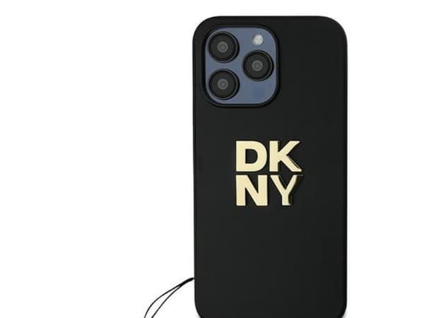 DKNY håndledsremdeksel med stock logo til iPhone 14 Pro Max - sort