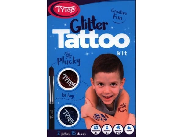 Dante TYTOO Glittertatueringar Modig 01782