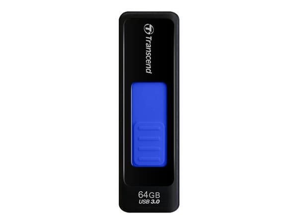 Transcend JetFlash 760 - USB-flashstasjon - 64 GB - USB 3.0 - svart