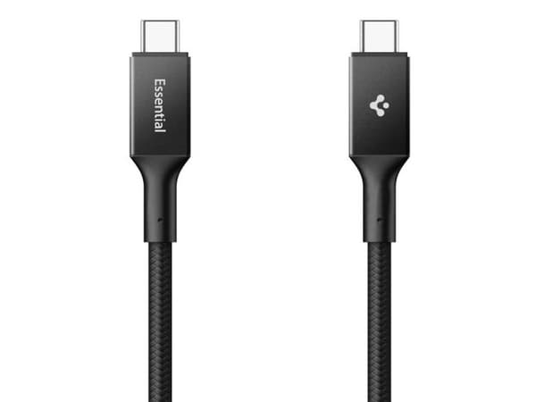 Spigen USB-C - USB-C USB-kaapeli Musta (ACA09459)